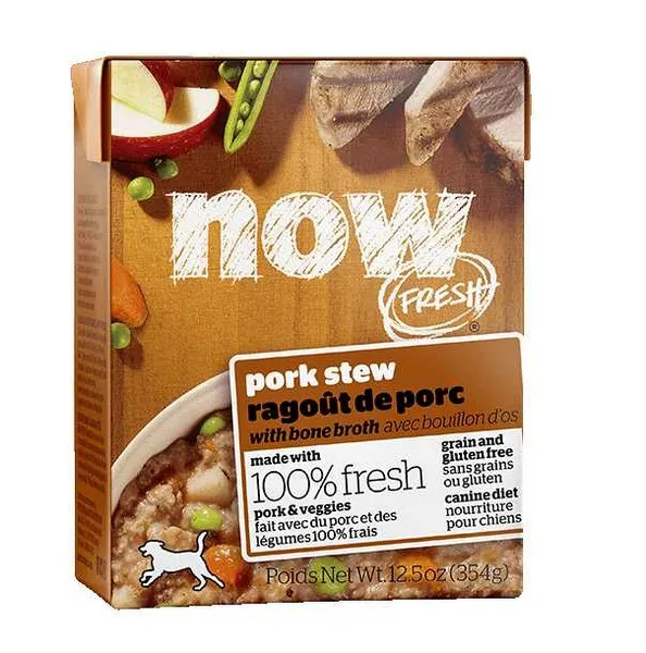 12/12.5 oz. Petcurean Now Fresh Grain Free Pork Stew For Dogs - Food